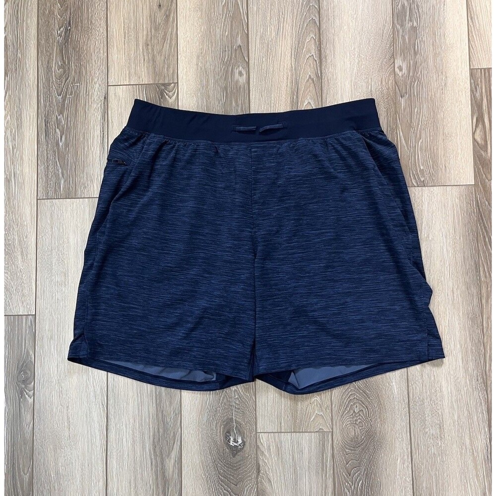 Lululemon T.H.E. Shorts Mens XL Blue Unlined 7” Athletic Running Gym Stretch